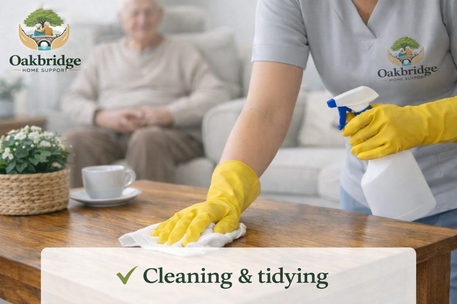 A bright, tidy home kept clean and comfortable